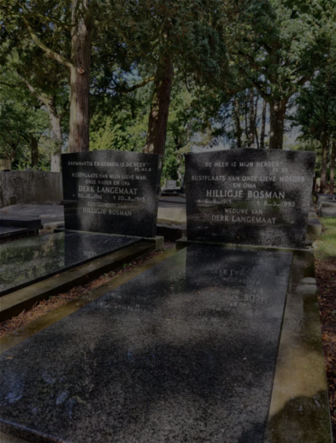 Cemetery register gallery image