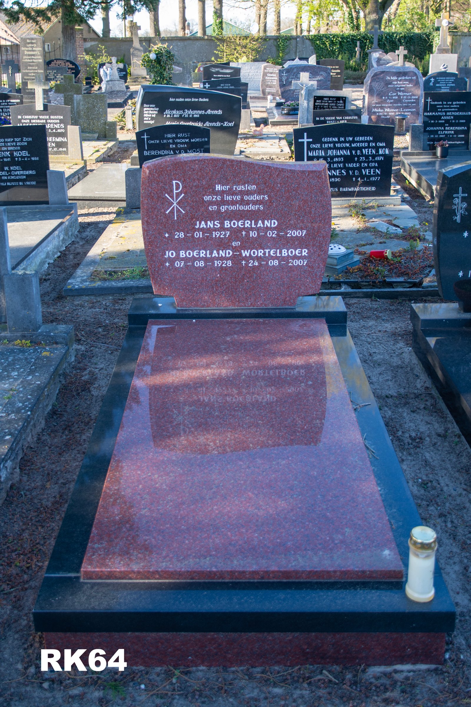 Cemetery register image