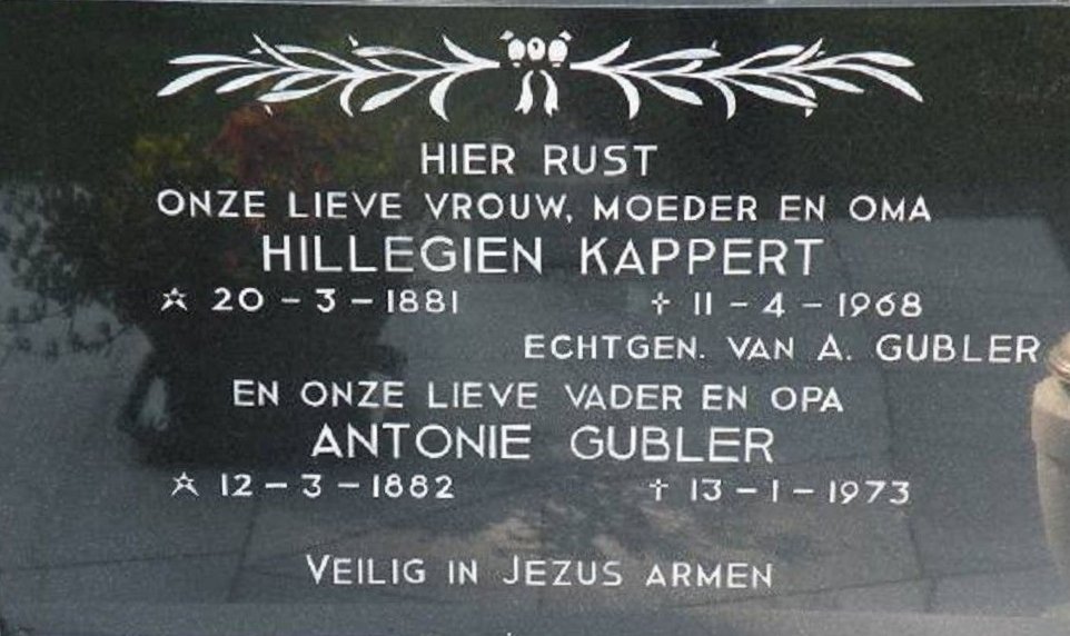 Cemetery register image